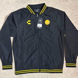 Dorados de Sinoloa Charly Futbol Soccer‎ Jacket Men Medium Black Full Zip NWT